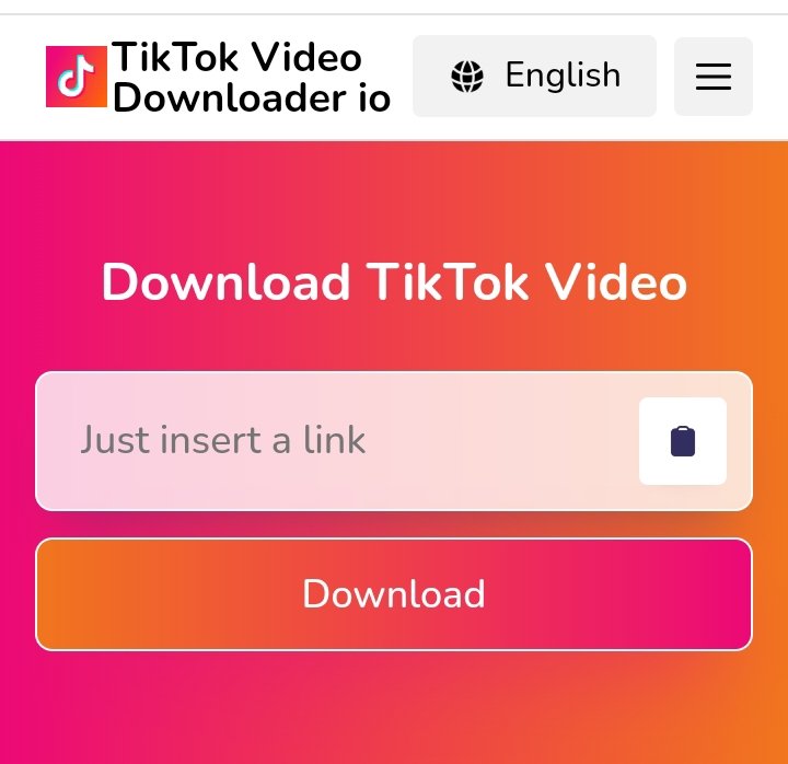 Screenshot image of a TikTok video downloader tool taken from tiktokvideodownloader.io
